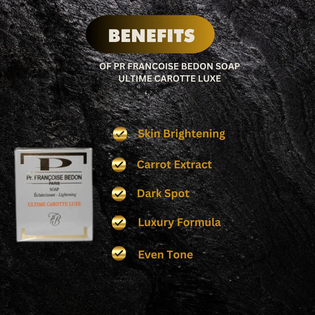 Pr. Francoise Bedon Ultime Carotte Luxe Soap in a 7 oz bar with a smooth, luxurious texture and vibrant orange color.
