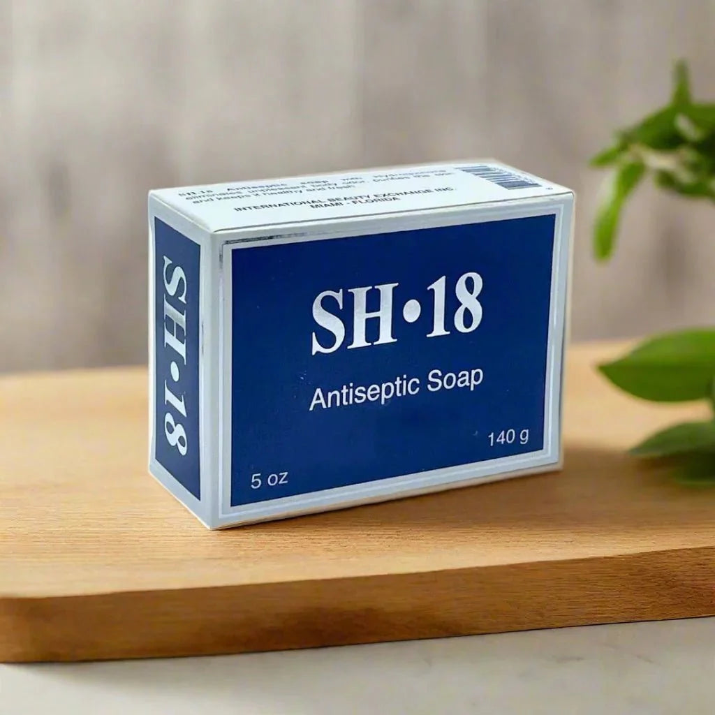 SH-18 Refreshing Cleansing Soap with Natural Oils, 140g, showing the soap bar with natural ingredients and a clean, fresh appearance.