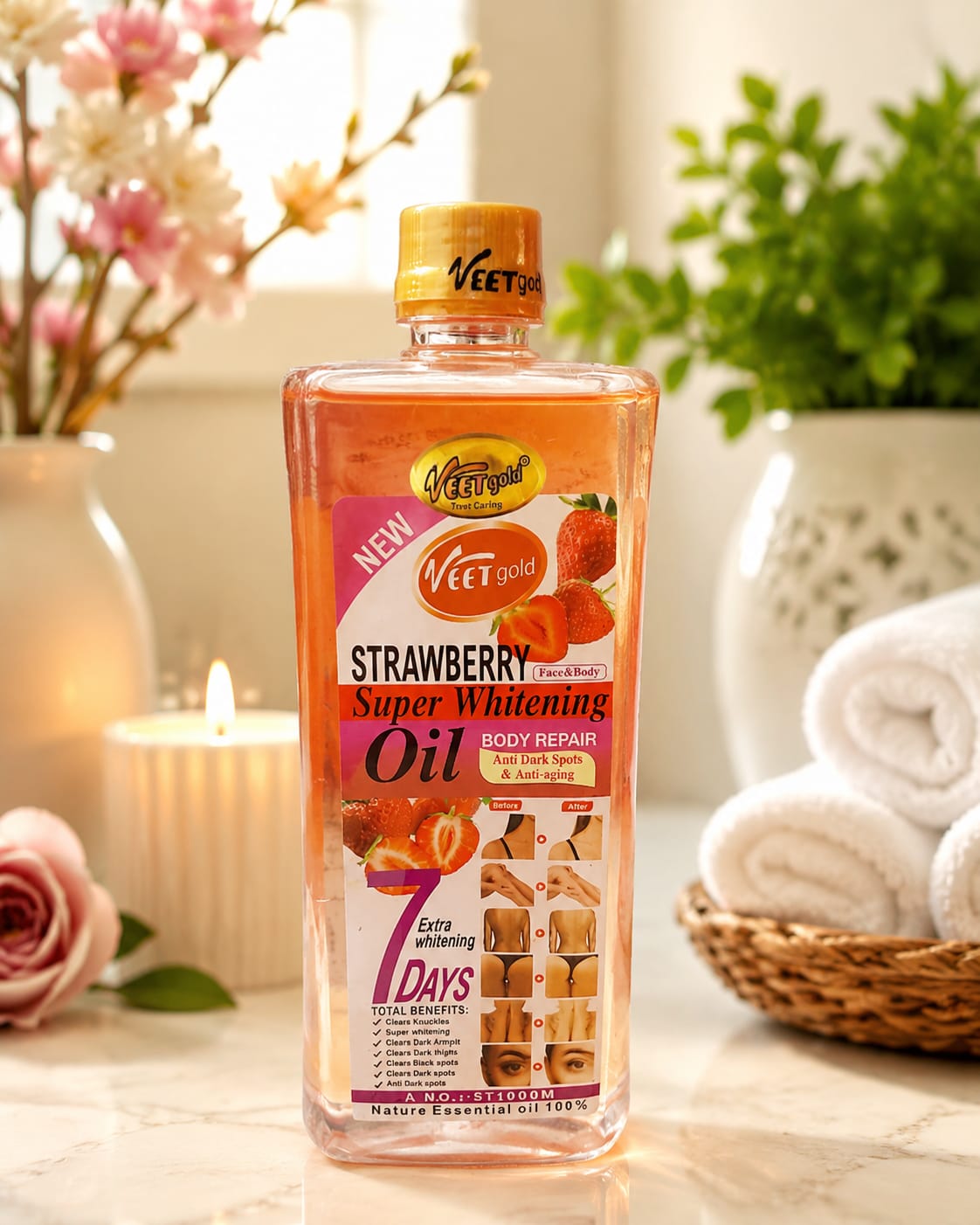 Veet Gold Strawberry Body Shower Gel  1000ml