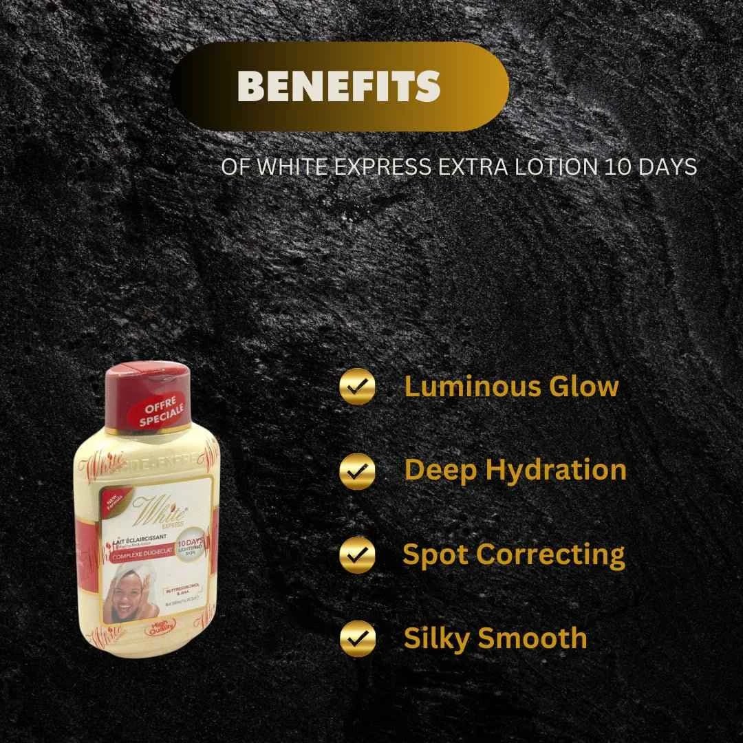 White Express Extra Body Lotion with Plant Extracts 16.9 oz - Bazarora