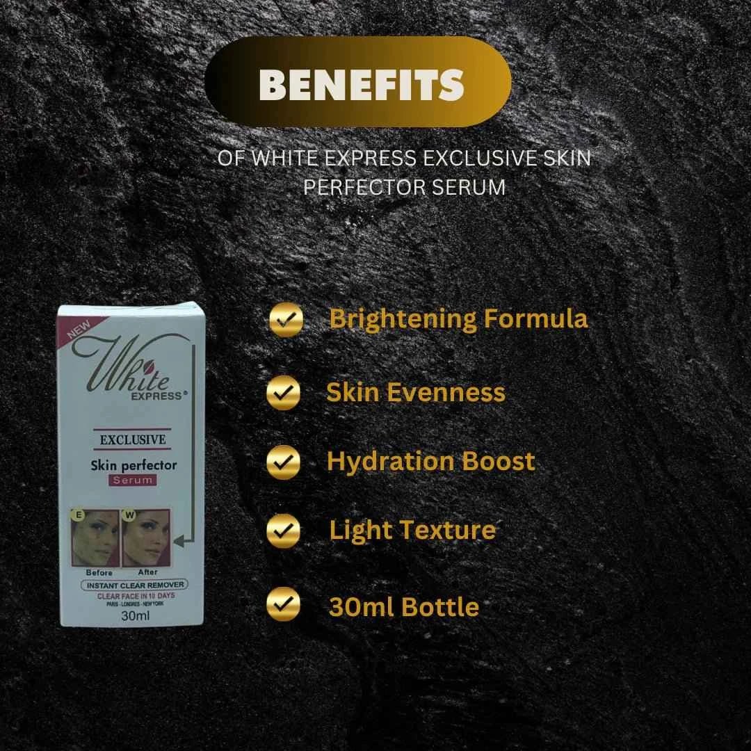 White Express Skin Perfector Serum with Vitamin E 30ml - Bazarora