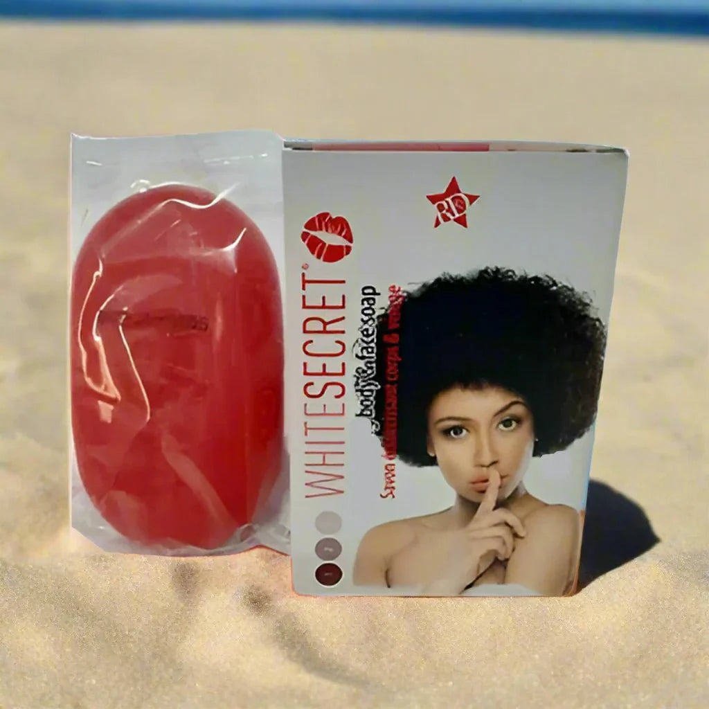 White Secret body and face soap 190g refreshing cleansing bar with white and creamy appearance